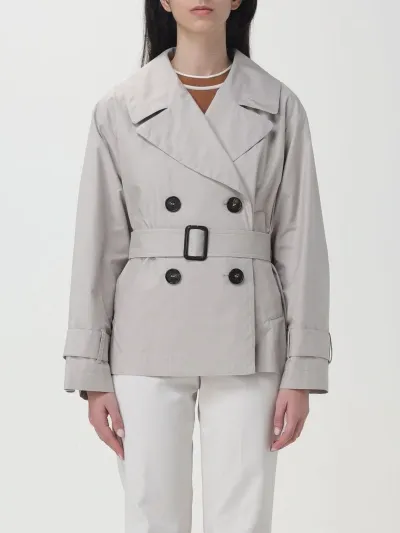 Max Mara The Cube Jtrench Short Coat In Beige