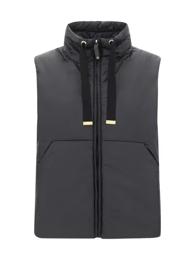 Max Mara The Cube Down Vest In Black