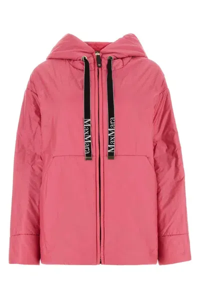 Max Mara The Cube Fuchsia Polyester Greenda Padded Jacket In Pink