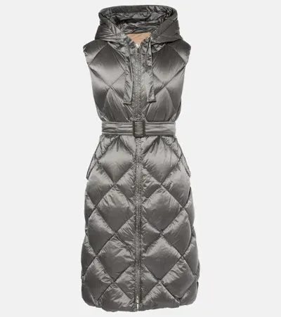 Max Mara The Cube Tregil Down Vest In Black