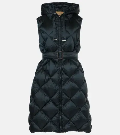 Max Mara The Cube Tregil Quilted Vest In Blue