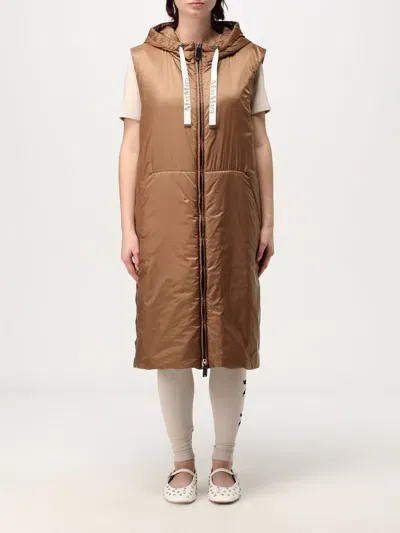 Max Mara The Cube Waistcoat  Woman Color Brown In Braun