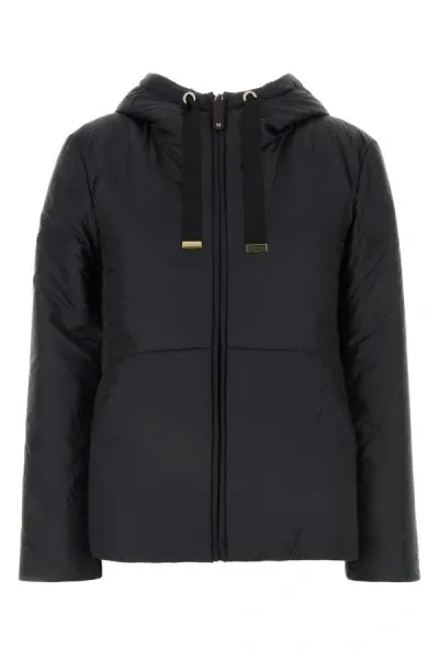 Max Mara The Cube Woman Black Polyester Finn Reversible Padded Jacket