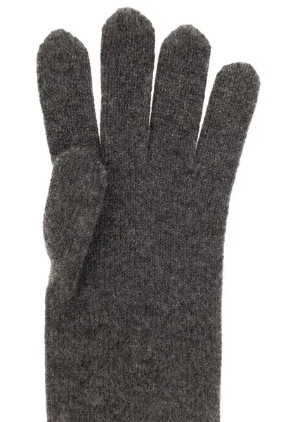 Max Mara Timor - Cashmere Long Gloves In Grey