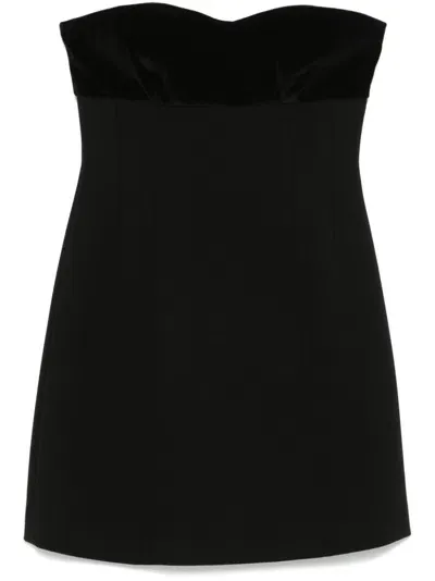 Max Mara Trani Mini Dress In Black