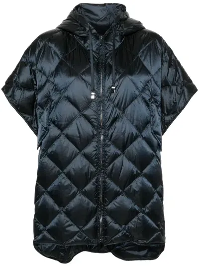 Max Mara Treman Gilet In Blue