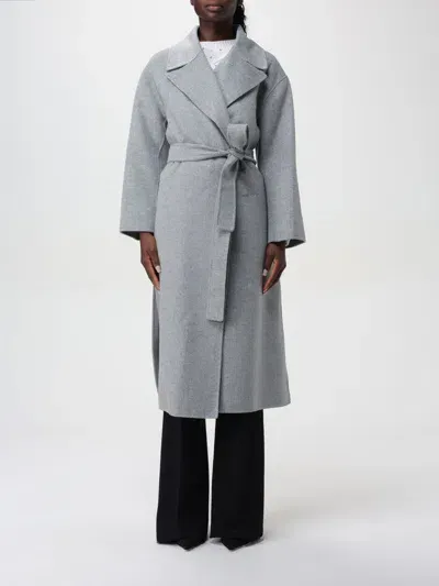 Max Mara Trench Coat  Woman Color Grey In Grau