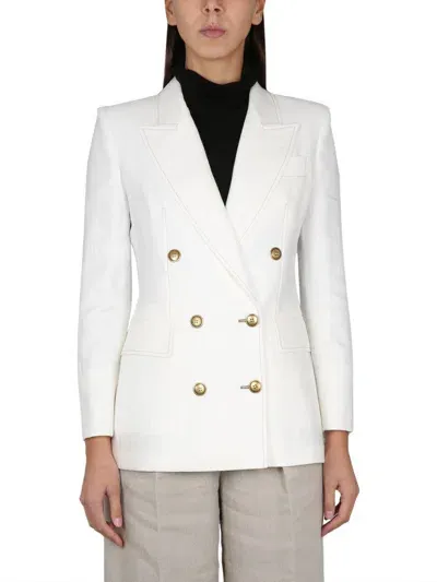 Max Mara Verace Double-breasted Blazer In White