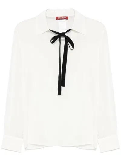 Max Mara Ubicato Blouse In White