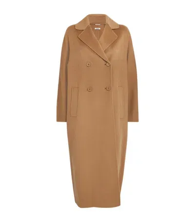 Max Mara Virgin Wool Capi Coat In Brown