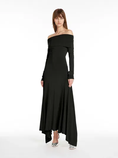 Max Mara Viscose Jersey Dress In Black