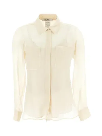 Max Mara Vongola Shirt In White