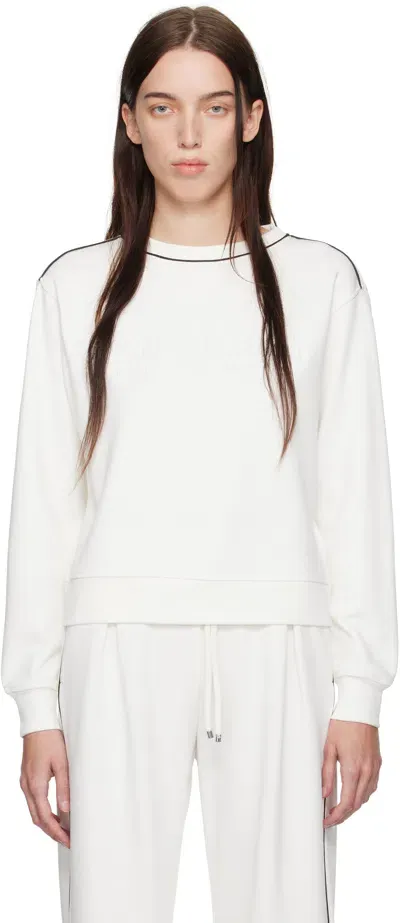 Max Mara White Mincio Sweatshirt In 001 White