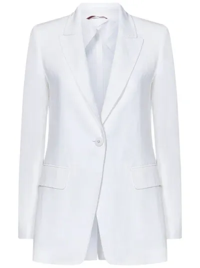 Max Mara White Single-breasted Blazer