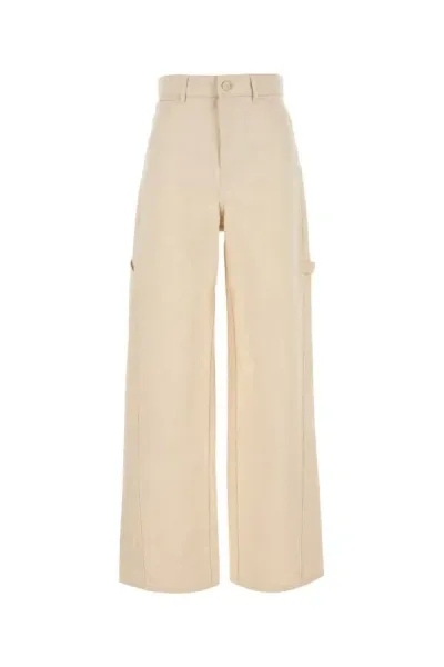 Max Mara Ivory Denim Segnale Jeans In White