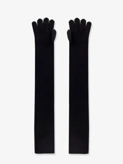 Max Mara Woman  Woman Black Gloves