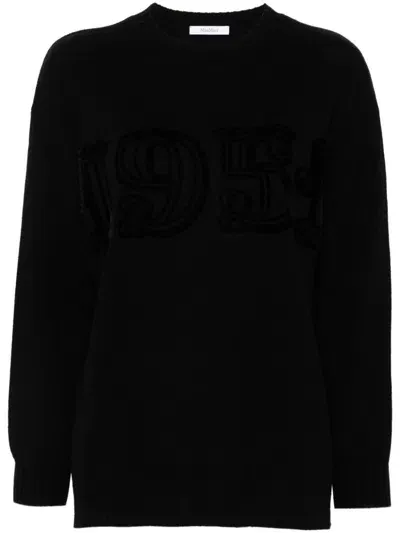 Max Mara Wool And Cashmere Blend Sweater In Black