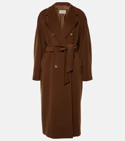 Max Mara Wool And Cashmere Coat In Brown