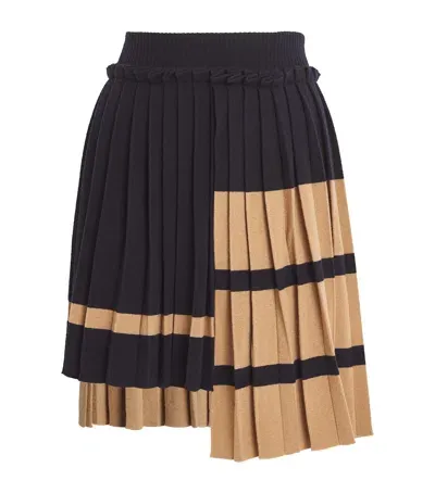 Max Mara Wool-cashmere Skirt In Blue