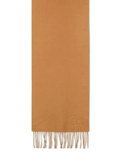 Max Mara Wsdalia Brown Cashmere Scarf