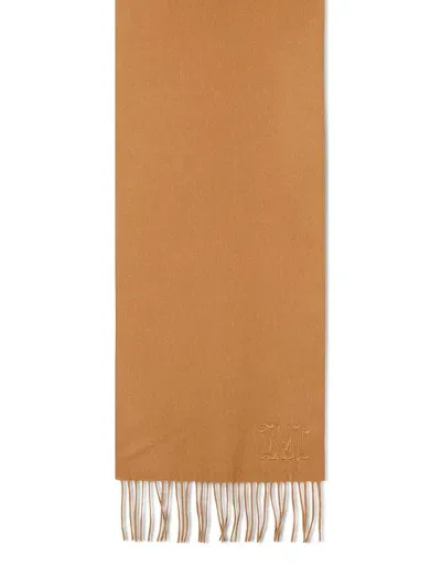 Max Mara 'wsdalia' Brown Cashmere Scarf