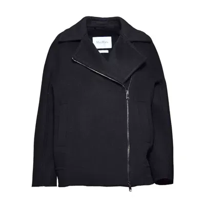 Max Mara Zip Detailed Long In Black