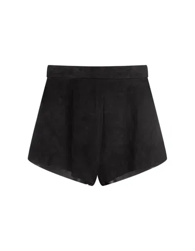 Max Mara Zip Detailed Shorts In Black