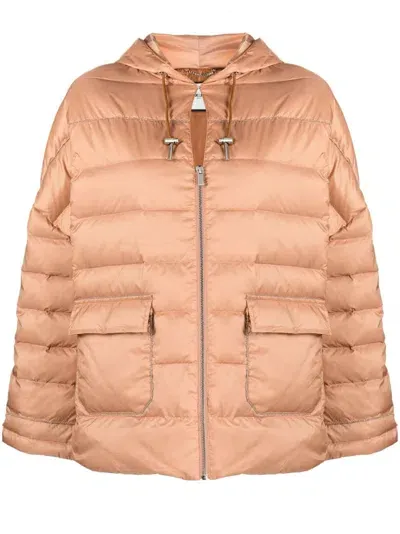 Max & Moi Ballart Puffer Jacket In Orange