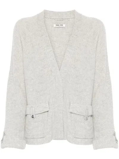 Max & Moi Gisca Cardigan In 灰色