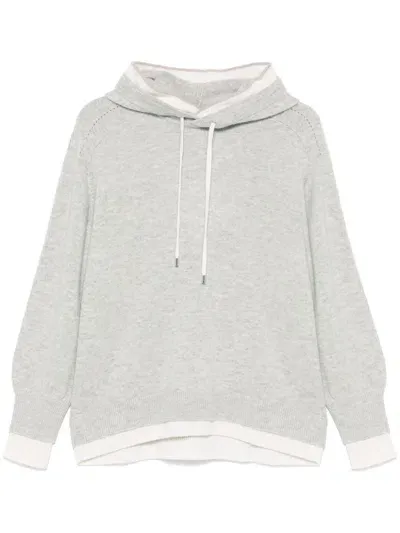 Max & Moi Pano Hoodie In Grey