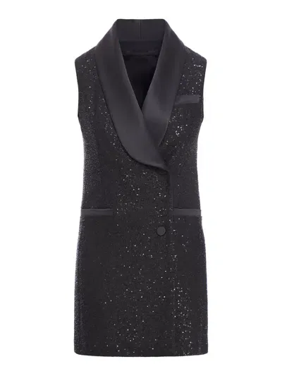 Maxmara Pianoforte Eiffel Dress In Black