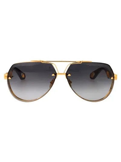 Maybach Sunglasses In Gold Black