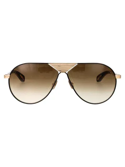 Maybach Sunglasses In Gold Brown