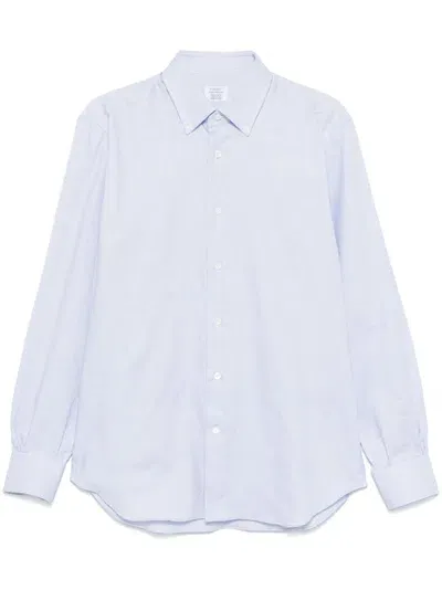 Mazzarelli Cotton Shirt In 蓝色