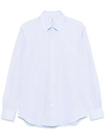 Mazzarelli Cotton Shirt In 蓝色