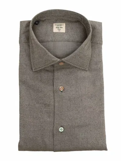 Mazzarelli Green Cotton Shirt