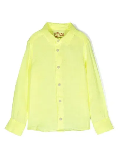 Mc2 Saint Barth Agnes Shirt In Yellow & Orange