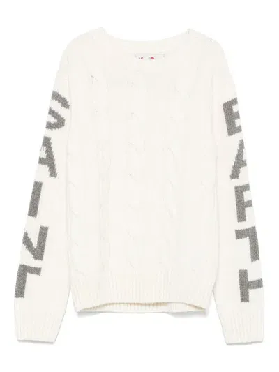 Mc2 Saint Barth Kids' Bergen Sweater In White