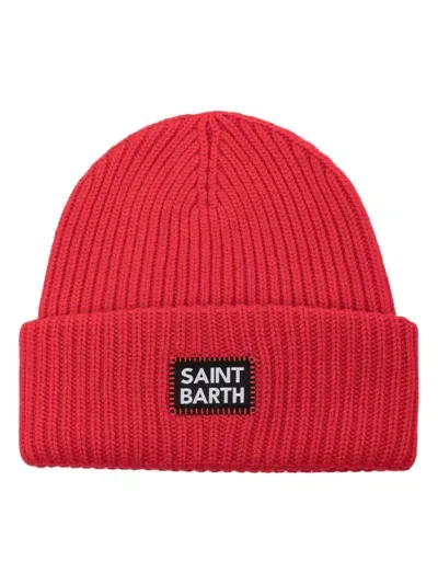 Mc2 Saint Barth Berry Beanie Hat In Red