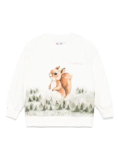 Mc2 Saint Barth Kids' Briony Sweatshirt In White