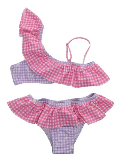 Mc2 Saint Barth Kids' Daisy 2-piece Bikini In Multi