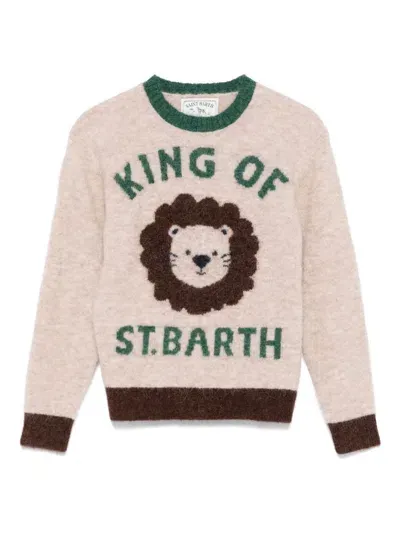 Mc2 Saint Barth Kids' Douglas Sweater In Neutrals