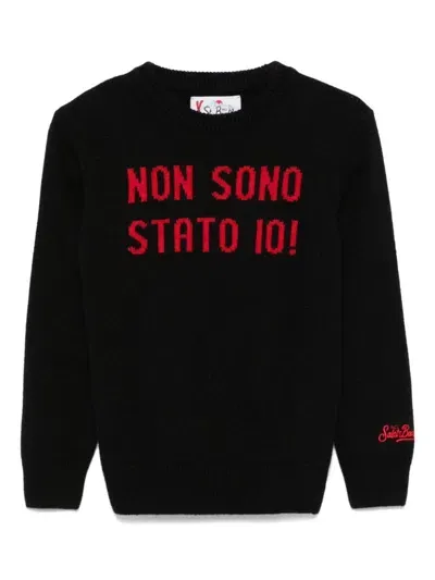 Mc2 Saint Barth Douglas Sweater In Schwarz