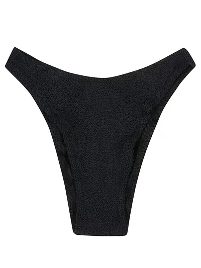 Mc2 Saint Barth High Waisted Bikini Bottoms In Black