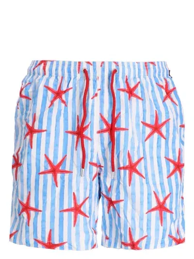 Mc2 Saint Barth Lighting Swim Shorts In Blue