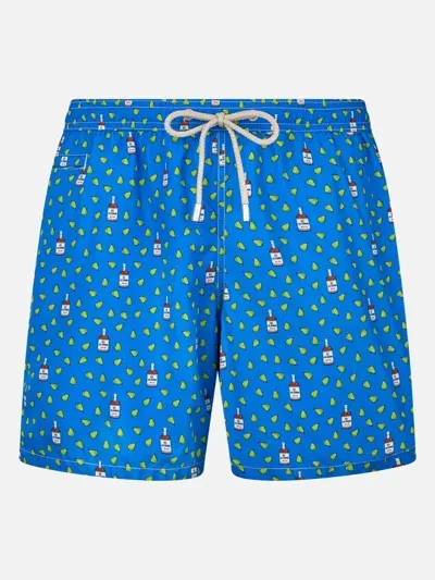 Mc2 Saint Barth Lighting Micro Fantasy Swim Shorts In Blue