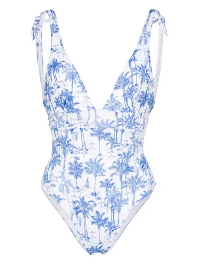 Mc2 Saint Barth Marylin Swimsuit In Blue