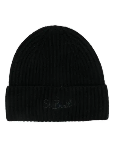 Mc2 Saint Barth Moss Beanie In Black