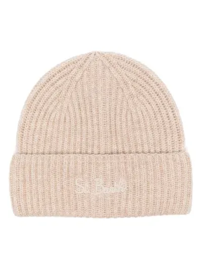 Mc2 Saint Barth Moss Beanie Hat In Nude