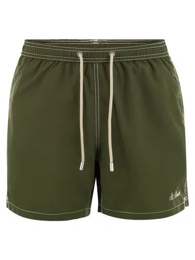 Mc2 Saint Barth Patmos - Beach Shorts In Military Green